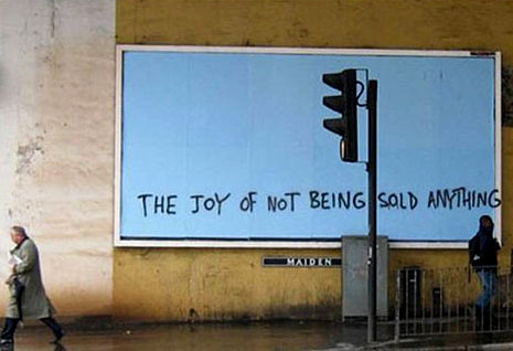 Banksy, on advertising