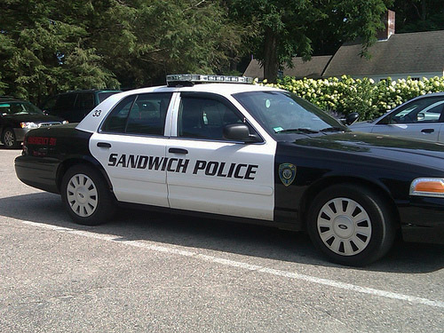 A police car from Sandwich, Massachusetts