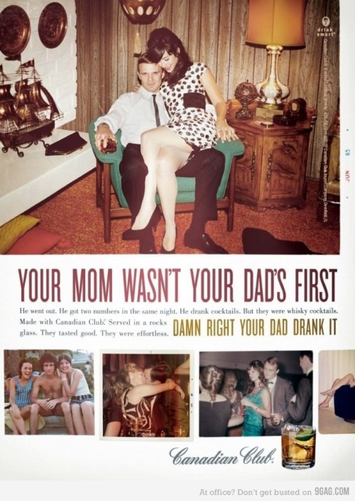 An ad from Canadian Club that celebrates Dad. 