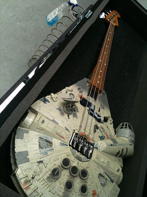 The bass guitar for the Millennium Falcon musician.
