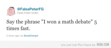 I won a math debate