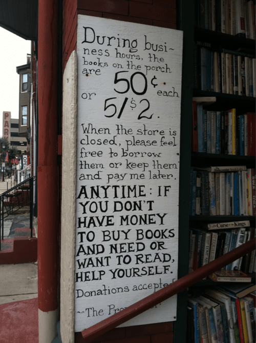 A small bookstore in West Virginia