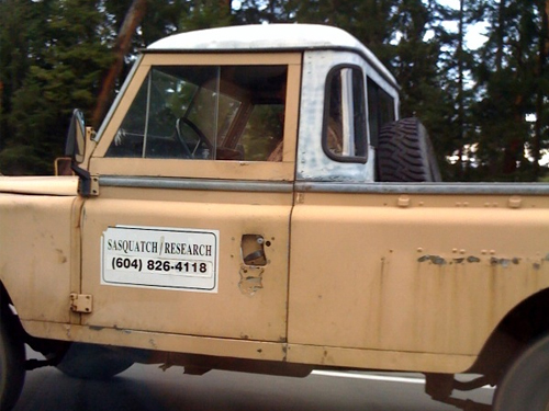 Apparently the Sasquatch Research market has been cornered. 