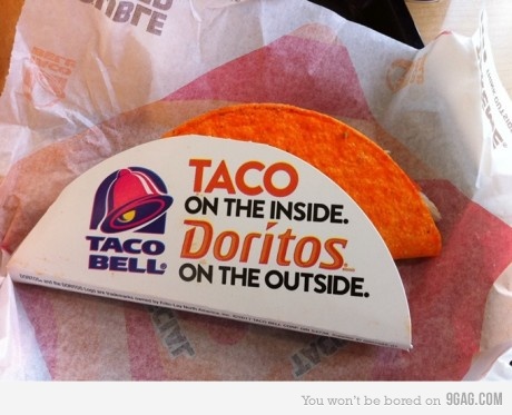 Dorito taco shell