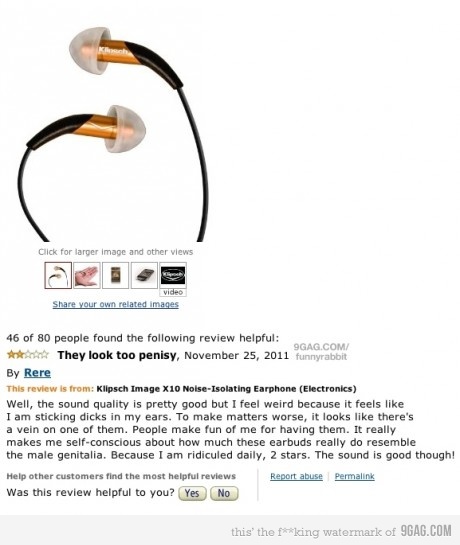 Funny amazon.com review comment