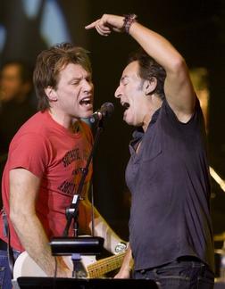 Jon Bon Jovi and Bruce Springsteen
