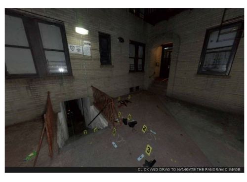 360-degree panoramic images of NYC crime scenes