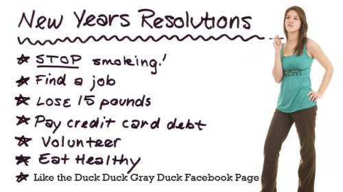 Popular New Year's Resolutions for 2012