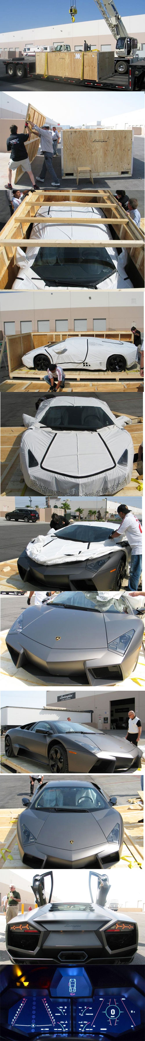 Unboxing a Lamborghini 