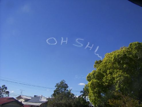 Skywriting fail