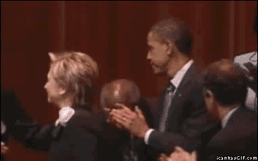 Watch what happens when Bill Clinton tries to kiss Hillary.