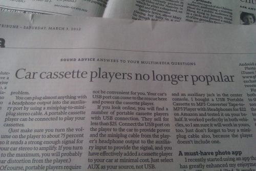 cassette players in cars