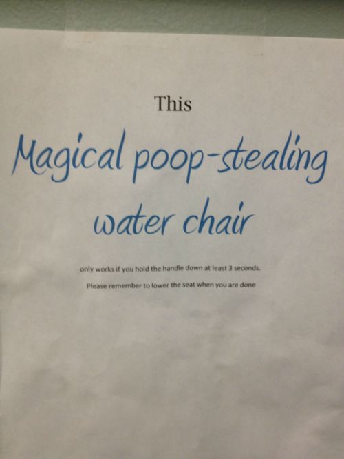 never calling it "toilet" again