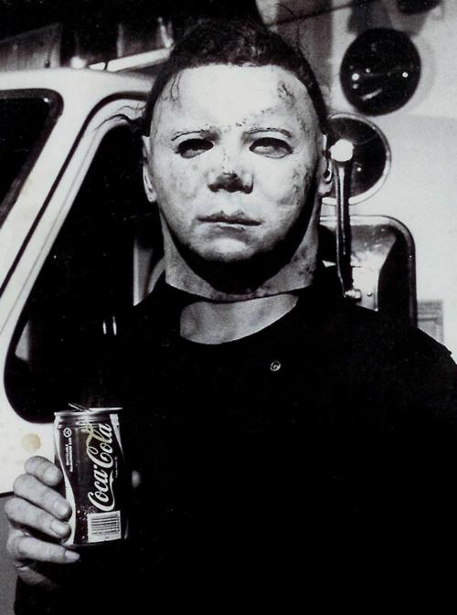 Michael Myers enjoying a Coke