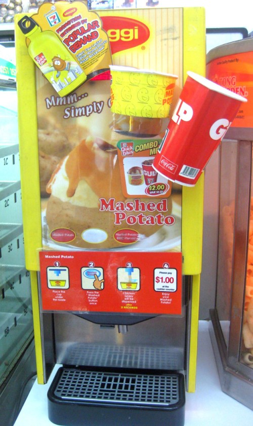 Mashed Potatoes From A Slurpee Machine At 7-11