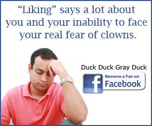 Become a Fan of Duck Duck Gray Duck on Facebook!