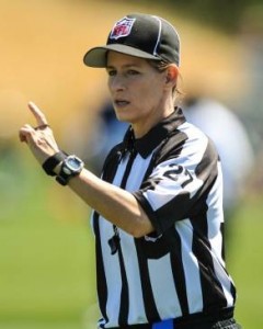 The first woman to officiate an NFL football game