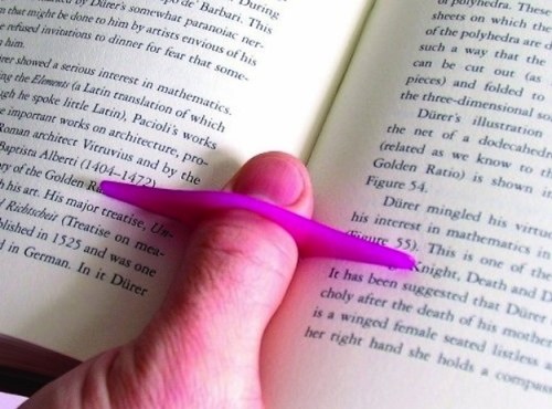 Thumb Thing Book Page Holder and Bookmark