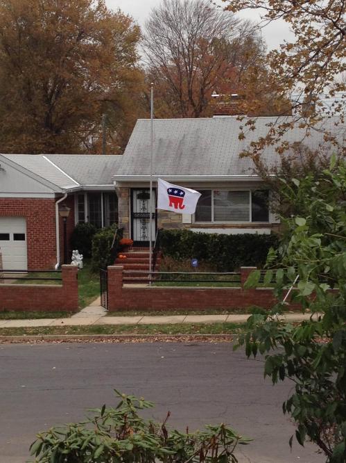 GOP flag at half staff