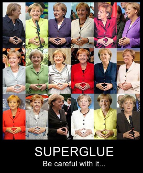 superglue, Angela Merkel