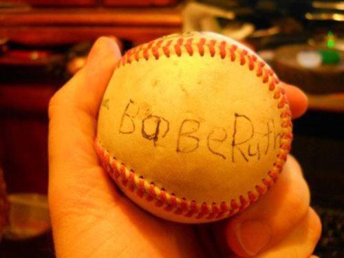 Babe Ruth autograph