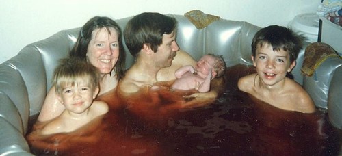 Water birth. Fun for the whole family.