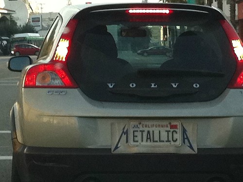 Metallica License Plate