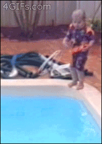 swimming with babies