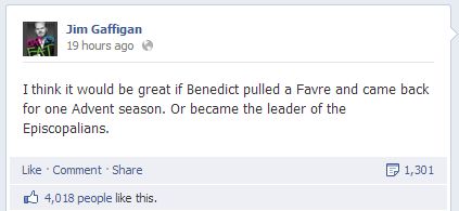 Jim Gaffigan on the pope