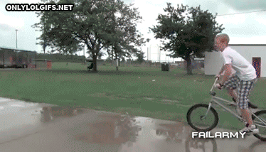 bike jump fail
