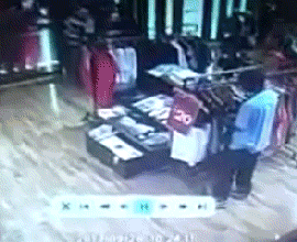 shoplifting video
