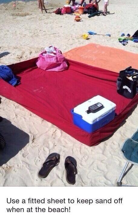 fitted sheet beach
