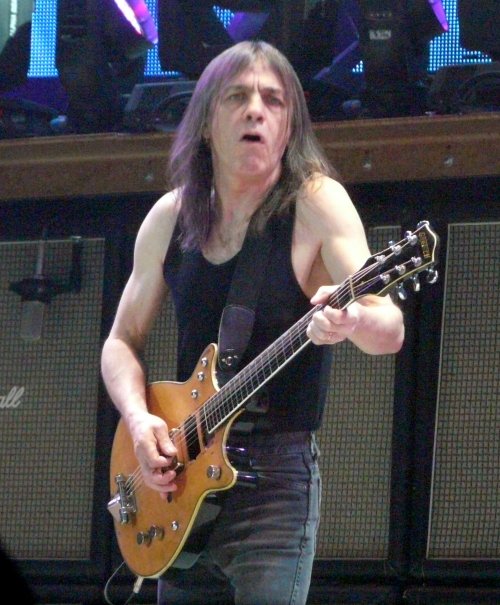 Malcolm Young live with AC/DC on November 23, 2008 in St. Paul, MN PHOTO BY MATT BECKER