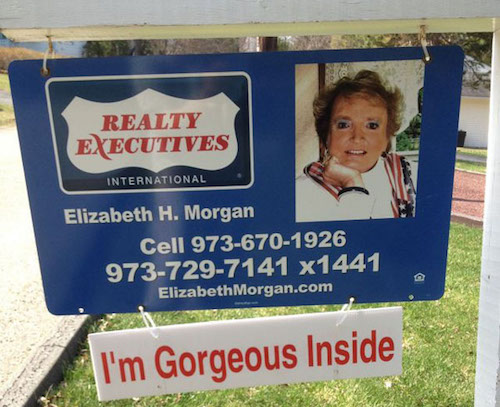 funny realtor signs 