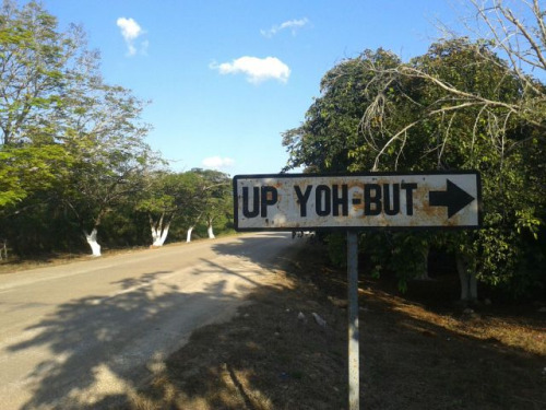 funny road sign