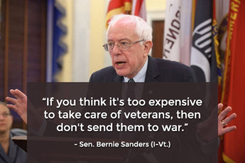 Bernie Sanders on Vets