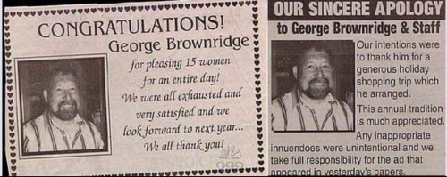 Newspaper ad
