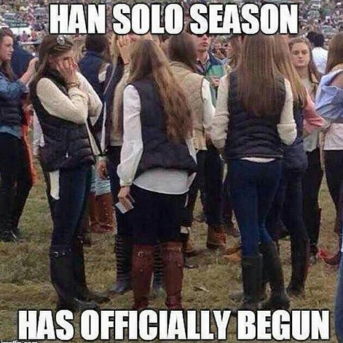 Hans Solo season has begun