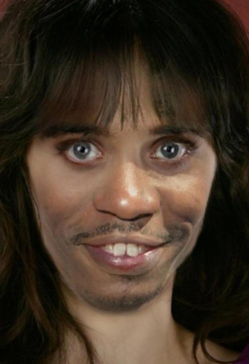 A Zooey Deschanel and Dave Chappelle mash up.