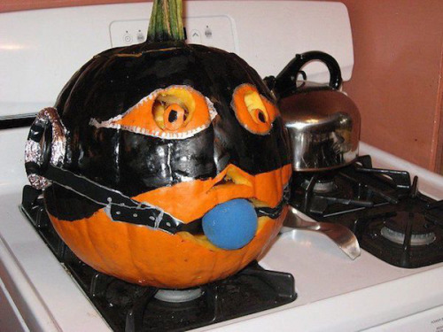 Them pumpkin enjoyed the carving way too much.