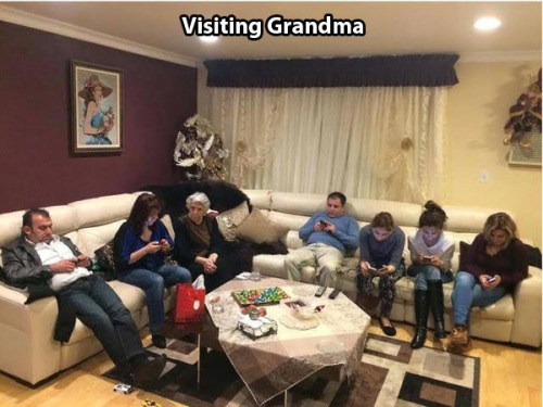 visiting Grandma