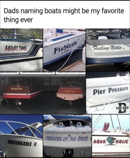 dads naming boats