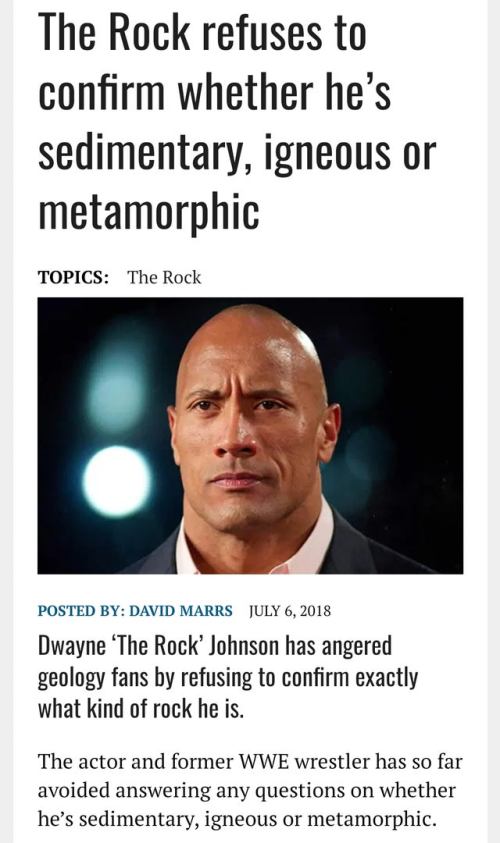 the rock