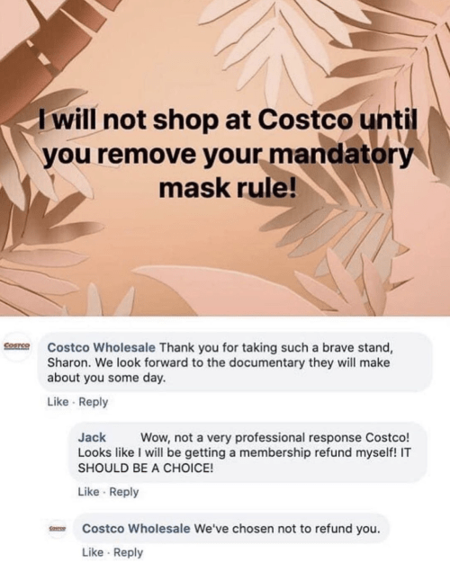 costco response
